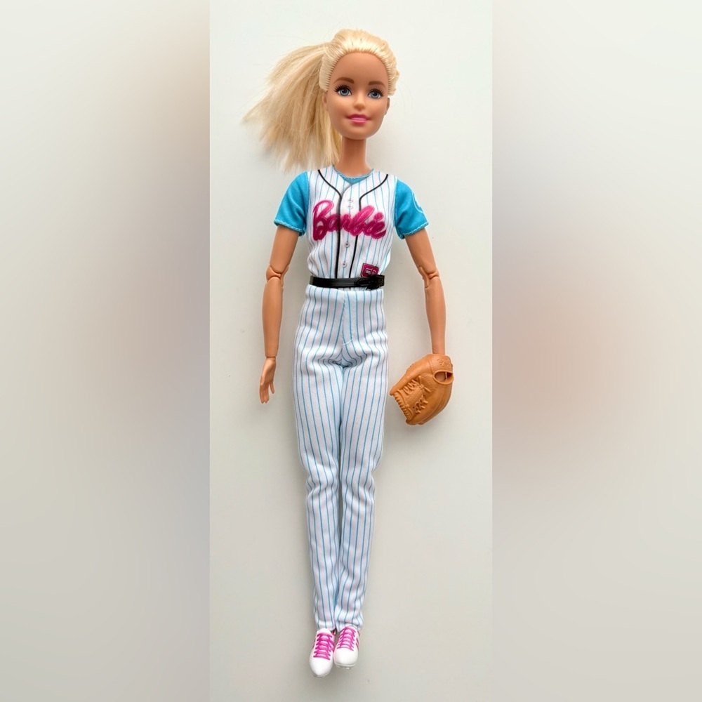 Barbie Made to Move baseball player doll